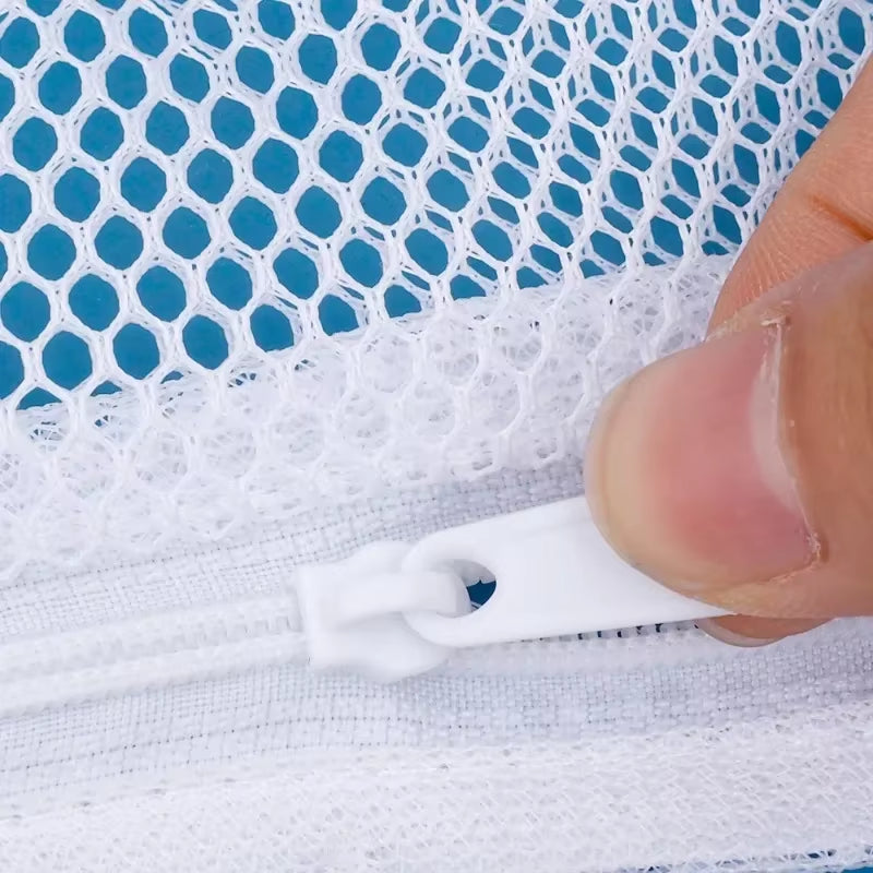 1/2PCS Mesh Shoe Drying Bag Universal Washing Machine Large Cloth Sneaker Cleaning Bag with Zipper Reusable Laundry Organization