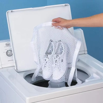 1/2PCS Mesh Shoe Drying Bag Universal Washing Machine Large Cloth Sneaker Cleaning Bag with Zipper Reusable Laundry Organization